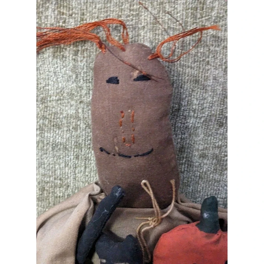 Primitive Halloween Raggedy Ann Style Doll 16